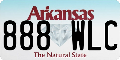 AR license plate 888WLC