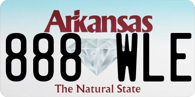 AR license plate 888WLE