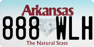 AR license plate 888WLH