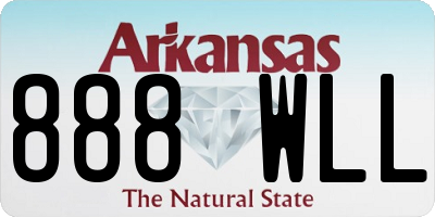 AR license plate 888WLL