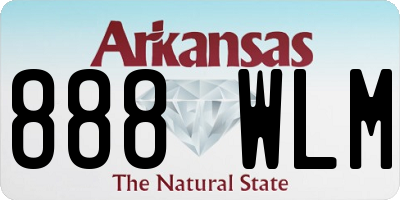 AR license plate 888WLM