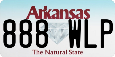 AR license plate 888WLP