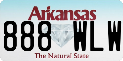 AR license plate 888WLW