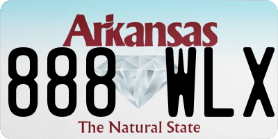 AR license plate 888WLX