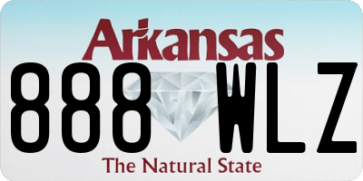 AR license plate 888WLZ