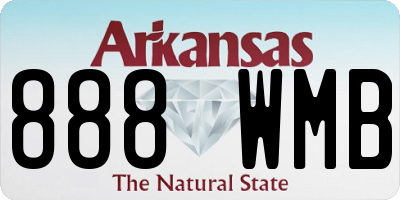 AR license plate 888WMB