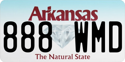 AR license plate 888WMD