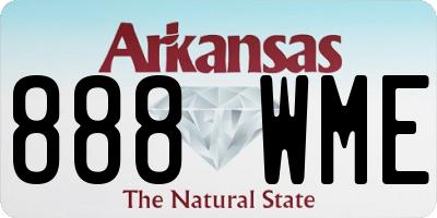 AR license plate 888WME