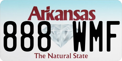 AR license plate 888WMF