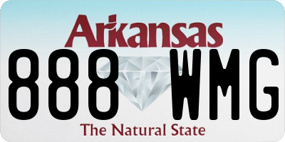 AR license plate 888WMG