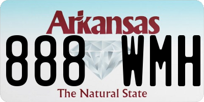 AR license plate 888WMH