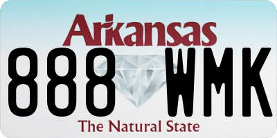AR license plate 888WMK