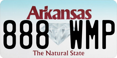 AR license plate 888WMP