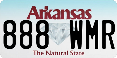 AR license plate 888WMR