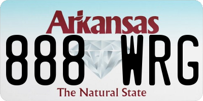 AR license plate 888WRG