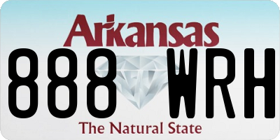 AR license plate 888WRH