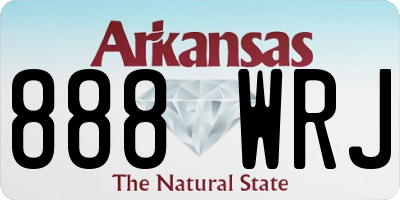 AR license plate 888WRJ