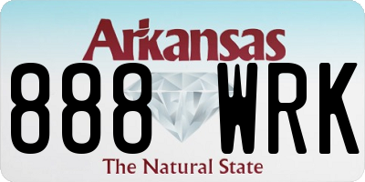 AR license plate 888WRK
