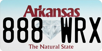 AR license plate 888WRX