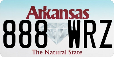 AR license plate 888WRZ
