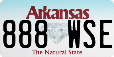 AR license plate 888WSE
