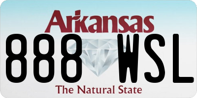 AR license plate 888WSL