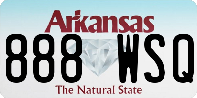 AR license plate 888WSQ