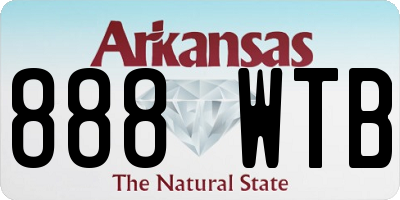 AR license plate 888WTB