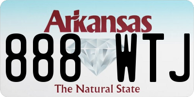 AR license plate 888WTJ