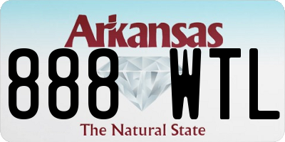 AR license plate 888WTL