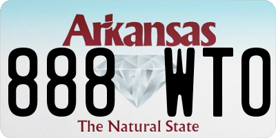 AR license plate 888WTO