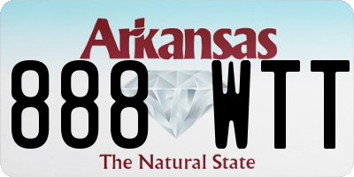 AR license plate 888WTT