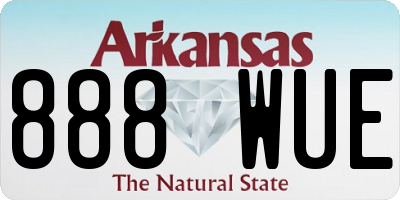 AR license plate 888WUE