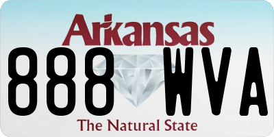 AR license plate 888WVA