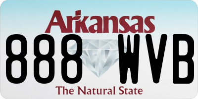 AR license plate 888WVB