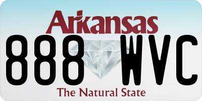 AR license plate 888WVC