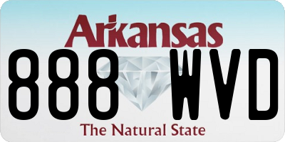 AR license plate 888WVD