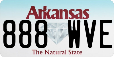 AR license plate 888WVE