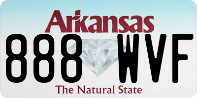 AR license plate 888WVF