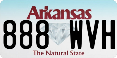 AR license plate 888WVH