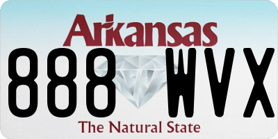 AR license plate 888WVX