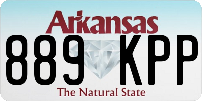 AR license plate 889KPP