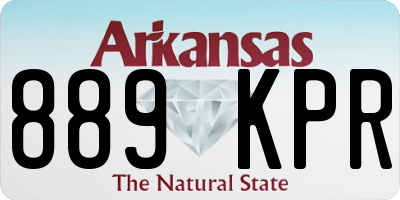 AR license plate 889KPR