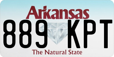 AR license plate 889KPT