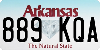 AR license plate 889KQA