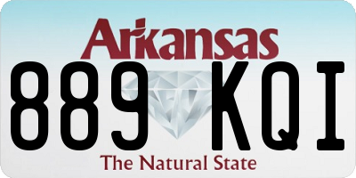 AR license plate 889KQI