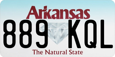AR license plate 889KQL