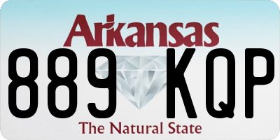 AR license plate 889KQP