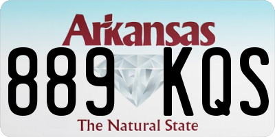 AR license plate 889KQS