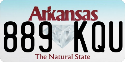 AR license plate 889KQU